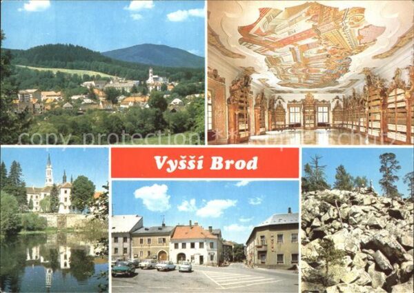 Vyssi Brod Kirche innen Strassenpartie