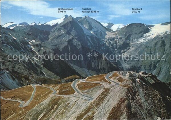 Grossglockner Hochalpenstrasse Fliegeraufnahme Edelwe