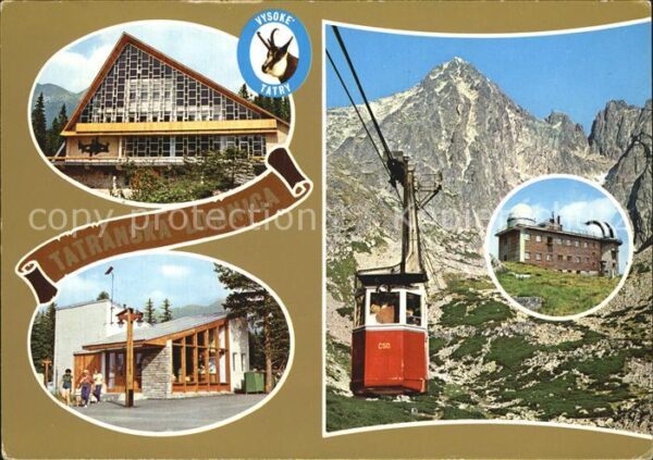 Vysoke Tatry Seilbahn Bergstation Tatranska Lomnica