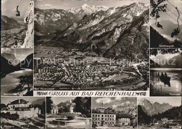 Bad Reichenhall Fliegeraufnahme Lift Thumsee Kurpark Sa