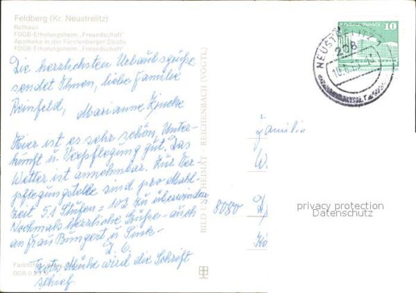 Feldberg Mecklenburg Rathaus Erholungsheime – Bild 2