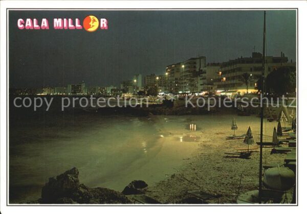 Cala Millor Mallorca Strand bei Nacht