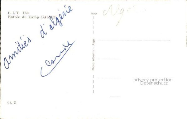 Alger Algerien Entree du Camp Basset – Bild 2