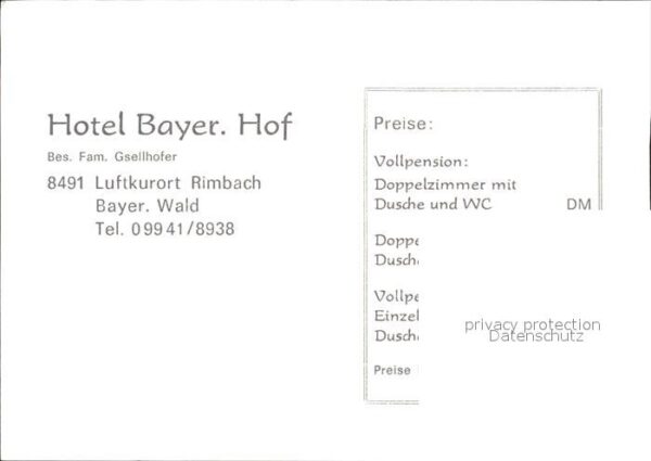 Rimbach Bayrischer Wald Hotel Bayer Hof – Bild 2