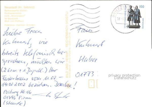 Neustadt Dresden Rathausportal Postmeilensäule Cafe Woch – Bild 2