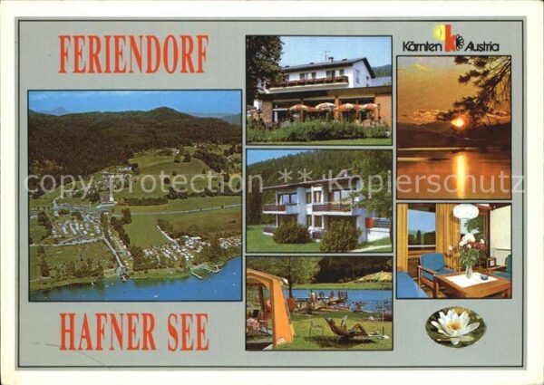 Keutschach See Feriendorf Hafner See Fliegeraufnahme T