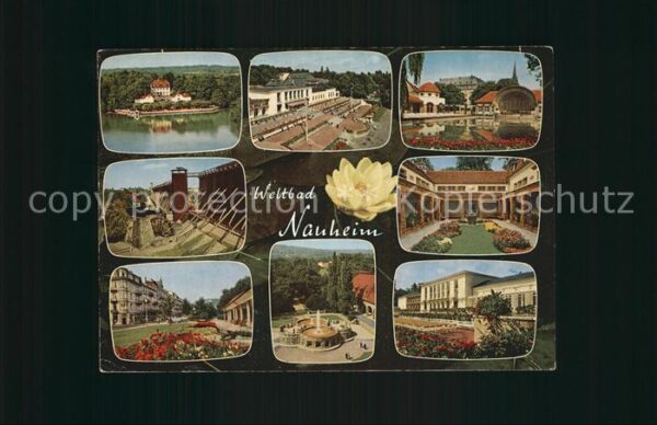 Bad Nauheim Kuranlagen Kurhaus Park Brunnen Gradier