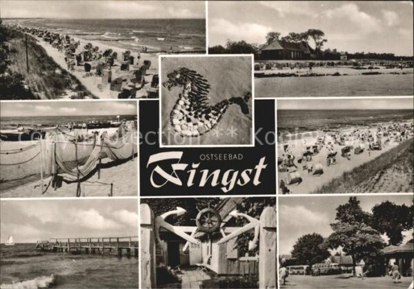 Zingst Ostseebad Strand Fischernetze Seebrücke Seemannsk