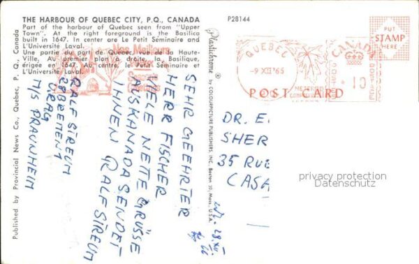 Quebec Teilansicht mit Hafen – Bild 2