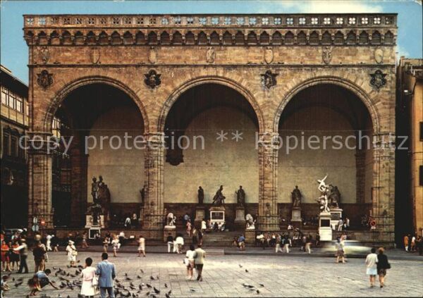 Firenze Florenz Piazza Signoria Logia del Orcagna