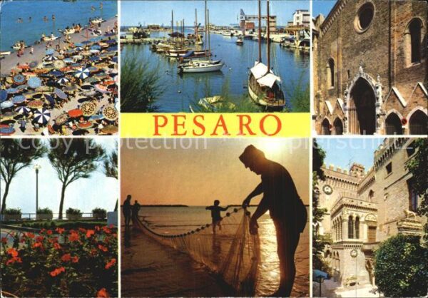 Pesaro Portale San Domenico Hafen Strand Casa