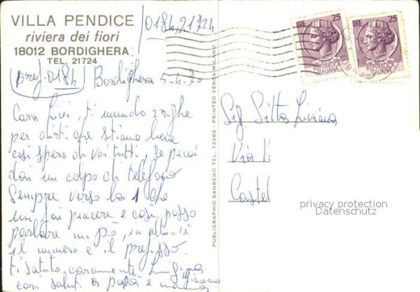 Bordighera Villa Pendice – Bild 2