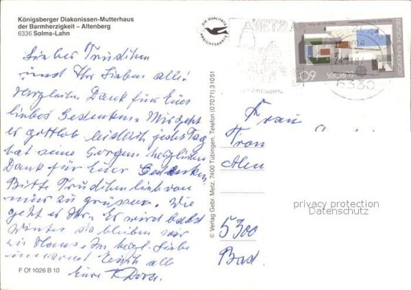 Solms Lahn Königsberger Diakonissen Mutterhaus der – Bild 2