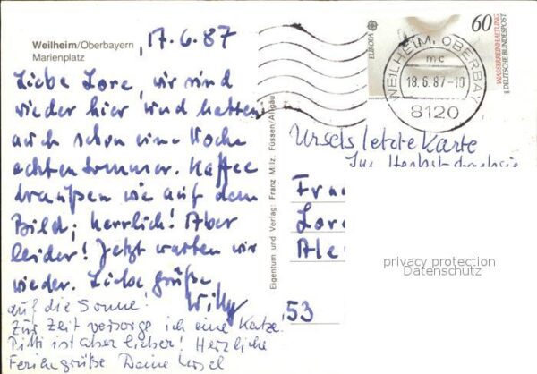 Weilheim Oberbayern Marienplatz – Bild 2