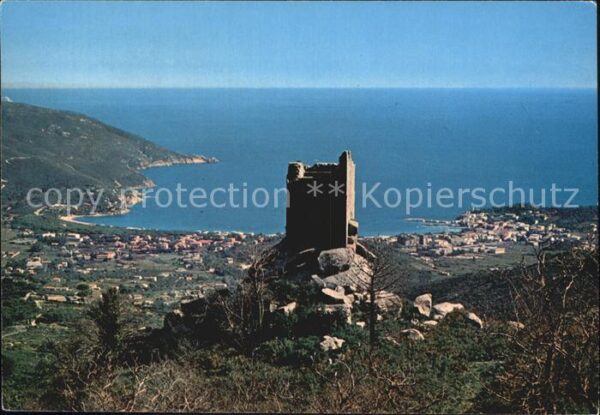 Marina di Campo Die Psanische Festung mitBlick auf die