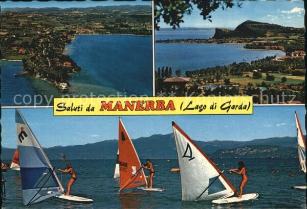 Manerba del Garda Fliegeraufnahme Segelboote
