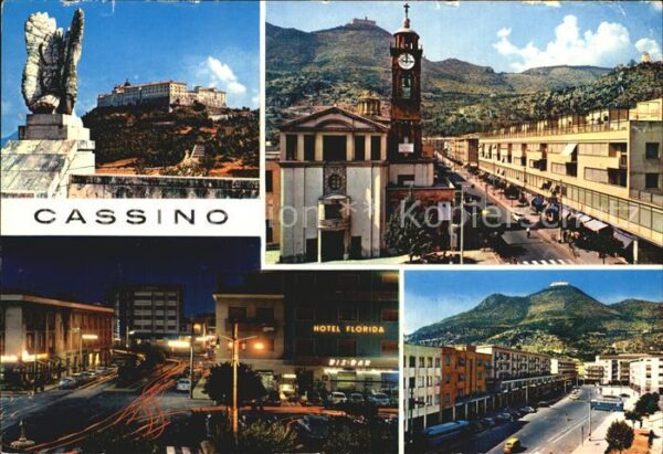 Cassino L'Abbazia dal Cimitero Polacco Piazza A