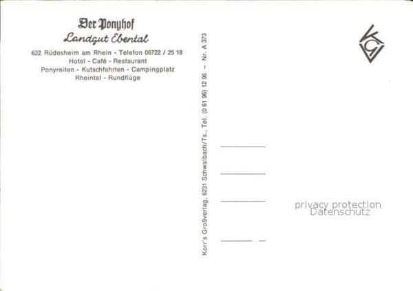 Ruedesheim Rhein Ponyhof Landgut Ebental – Bild 2
