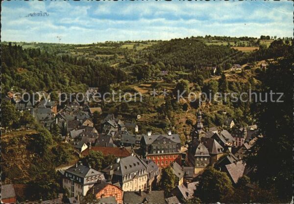 Monschau Blick auf Stadt