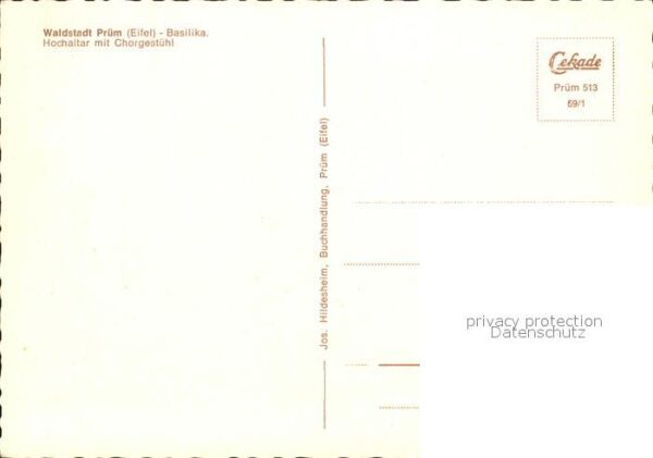 Pruem Eifel Waldstadt Basilika Hochalter Chorgestüh – Bild 2