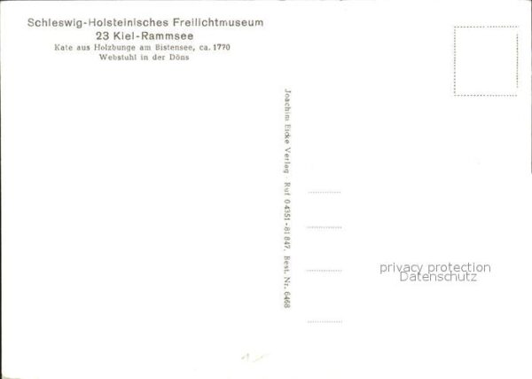 Kiel Rammsee Freilichtmuseum Webstuhl Kate B – Bild 2