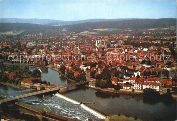 Hameln Weser Ortsansicht Luftaufnahme