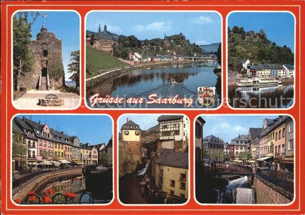 Saarburg Saar Saar Schloss Burg Ortsansicht