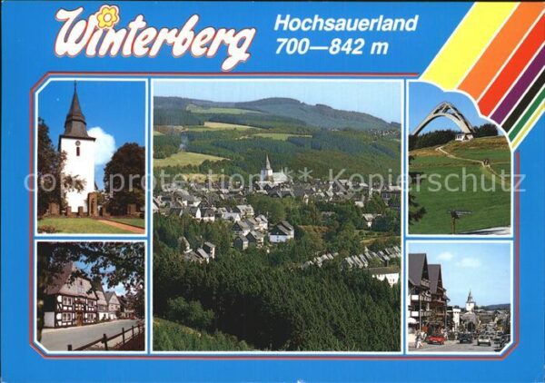 Winterberg Hochsauerland Ortsansicht Sankt Georg Schanze Kirche