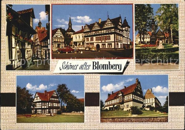 Blomberg Lippe Weinberggasse Marktplatz Burg Amtshaus