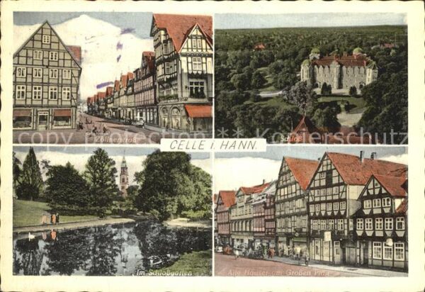 Celle Niedersachsen Zöllnerstraße Schloss Schlossgarten Alt