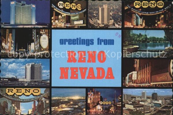 Reno Nevada Ortsansichten Harrahs Biggest little Ci