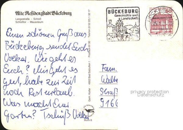 Bueckeburg Alte Residenzstadt Schloss Schlosstor M – Bild 2