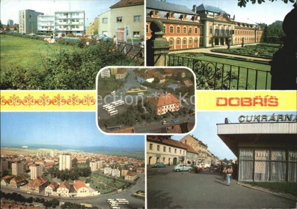 Dobris Stedocesky Kraj Schloss Stadtansicht Cukrarna Luftaufna