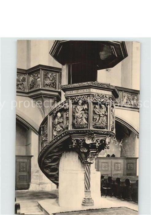 Annaberg-Buchholz Erzgebirge St Annenkirche Kanzel Erbauer Franz May