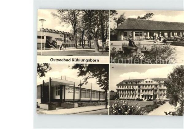 Kuehlungsborn Ostseebad FDGB Meerwasserschwimmhalle Konzertgart