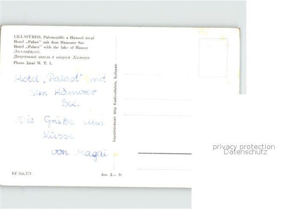 Lillafuered Hotel Palast Hamorer See – Bild 2