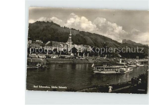 Bad Schandau Elbe Elbschifffahrt Raddampfer Elbsands