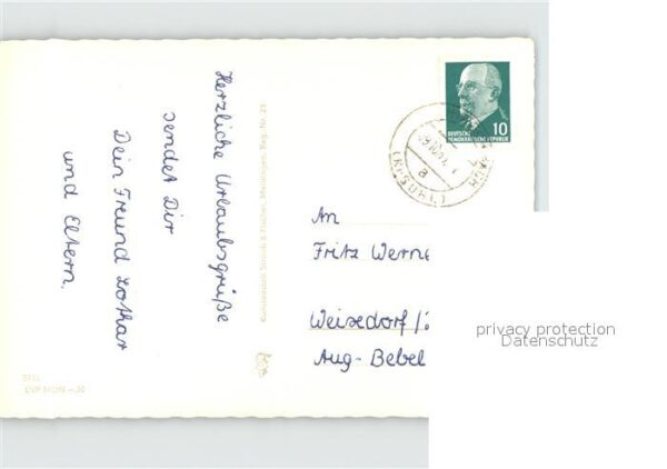 Oberhof Thueringen Silberteich Kuranlage Haus der Freundsc – Bild 2