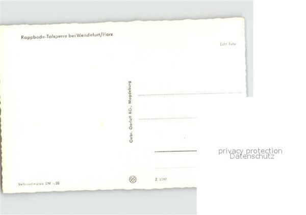 Wendefurth Rappbode Talsperre Stausee Sperrmauer – Bild 2