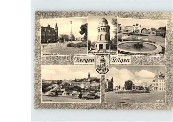 Bergen Ruegen Marktstrasse Post Ernst Moritz Arndt Au