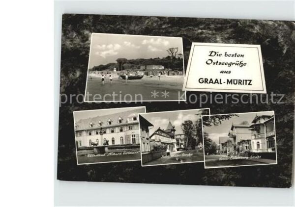 Graal-Mueritz Ostseebad Strand Rosa Luxemburg Strasse Karl Marx