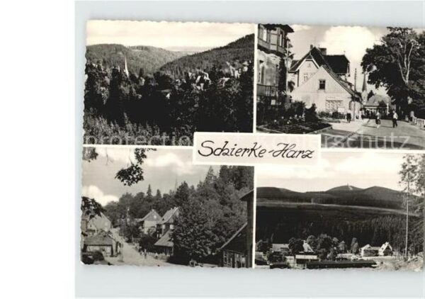 Schierke Harz Panorama Strassenpartie Höhenluftkurort
