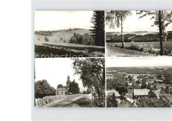 Landwuest Landschaft Panorama Ortsansicht Kirche