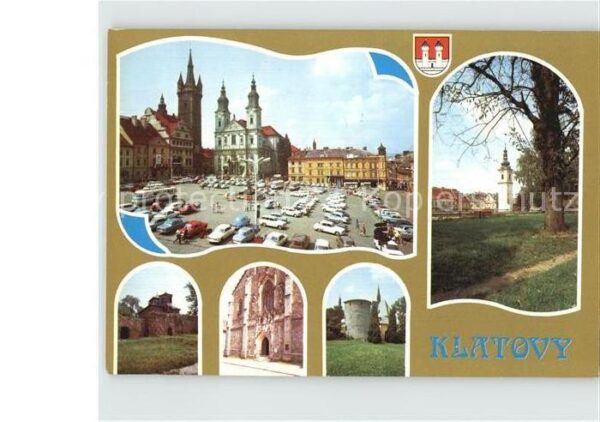 Klatovy Friedensplatz Weisser Turm Stadtmauer S
