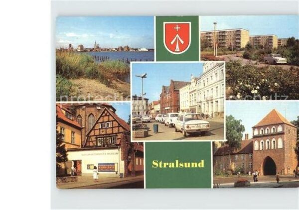 Stralsund Mecklenburg Vorpommern Hafen Leninplatz Friedrich Wolf Strasse