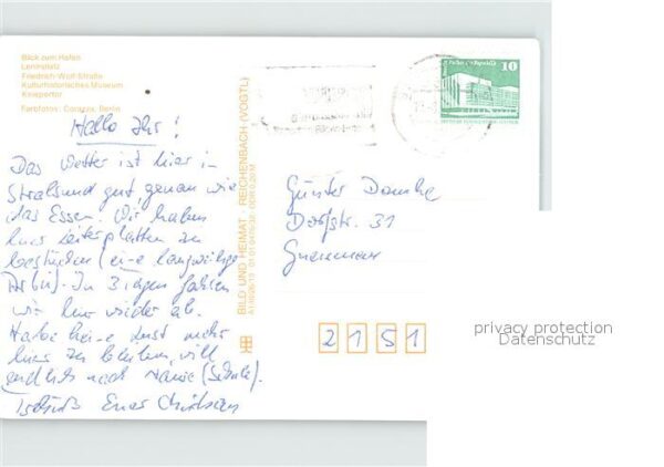 Stralsund Mecklenburg Vorpommern Hafen Leninplatz Friedrich Wolf Strasse – Bild 2