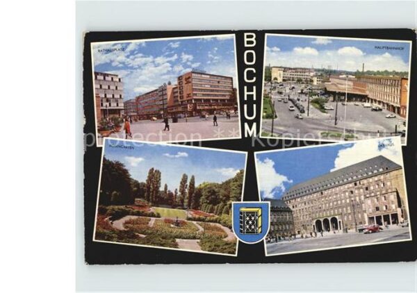 Bochum Rathausplatz Hauptbahnhof Rathaus Rosen