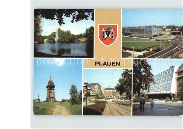 Plauen Vogtland Stadtpark Bahnhof Kemmlerturm Otto Grot