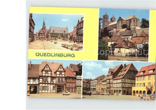 Quedlinburg Rathaus Dom Klopstockhaus Markt Fachwer