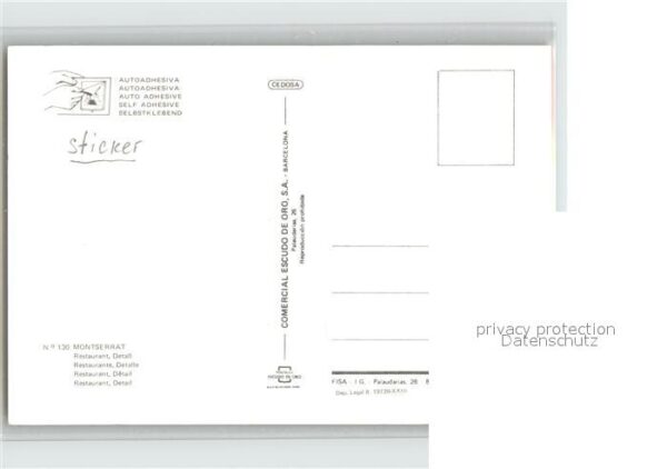 Montserrat Kloster Restaurant Wappen – Bild 2